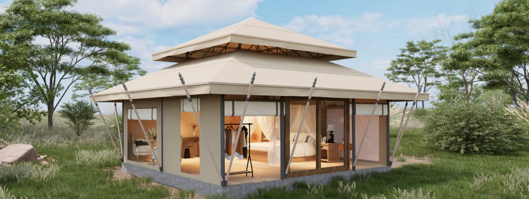 新浦区户外野奢帐篷